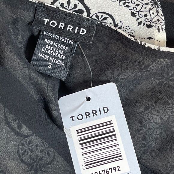 Torrid Medallion Chiffon Layered Tank Top Sz 3/3X - Picture 6 of 7